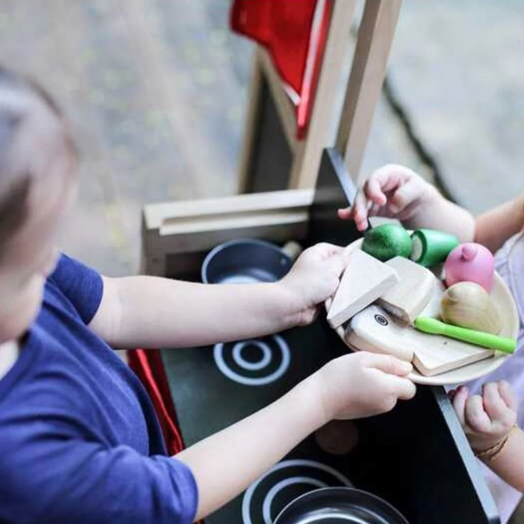 Wooden Puppet Theater & Play Market Stand