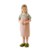 Rose Linen Pinafore Apron (Child and Adult Sizes)