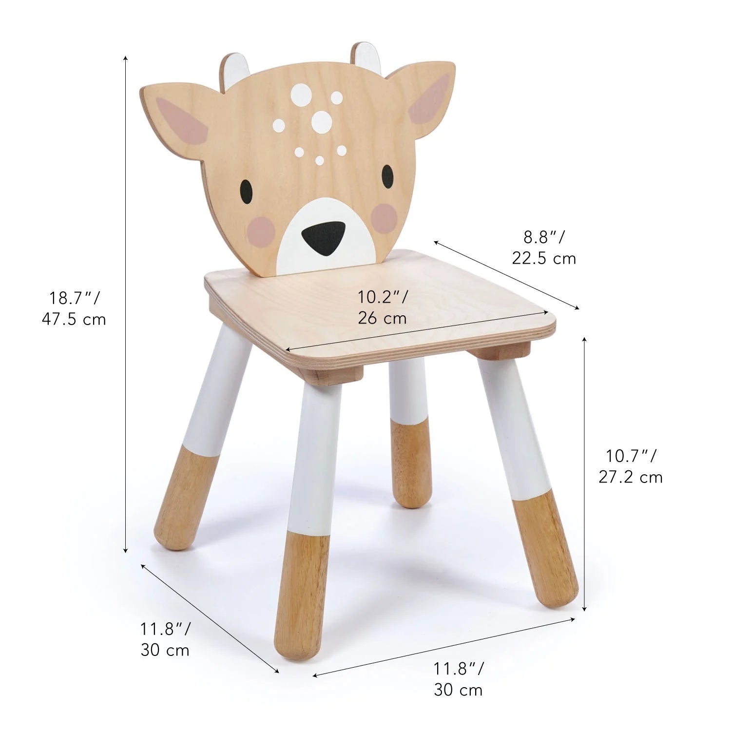 Wooden Forest Deer Chair