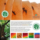 Wooden Rainbow Tunnel - 6 Piece