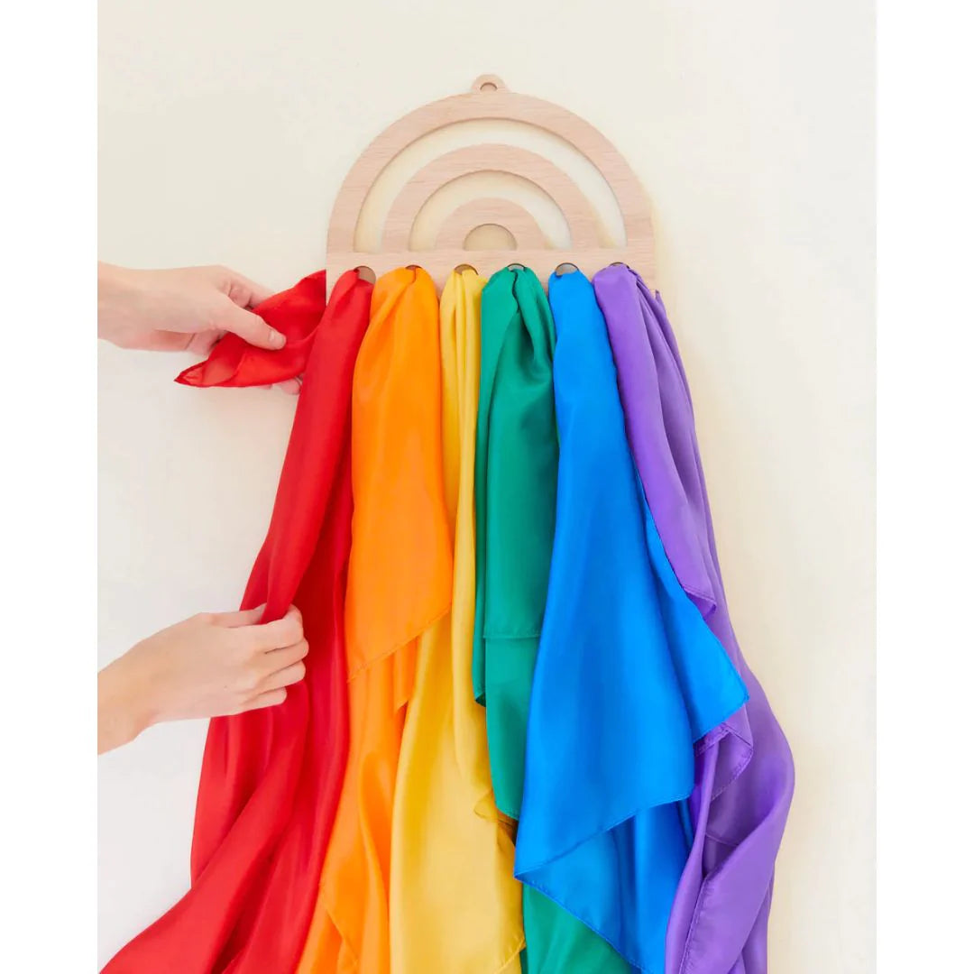 Wooden Rainbow Playsilk Display