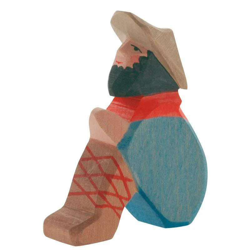 Ostheimer Nativity Shepherd Sitting