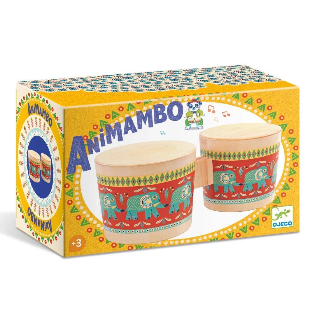 Animambo Bongo Drums Musical Instrument