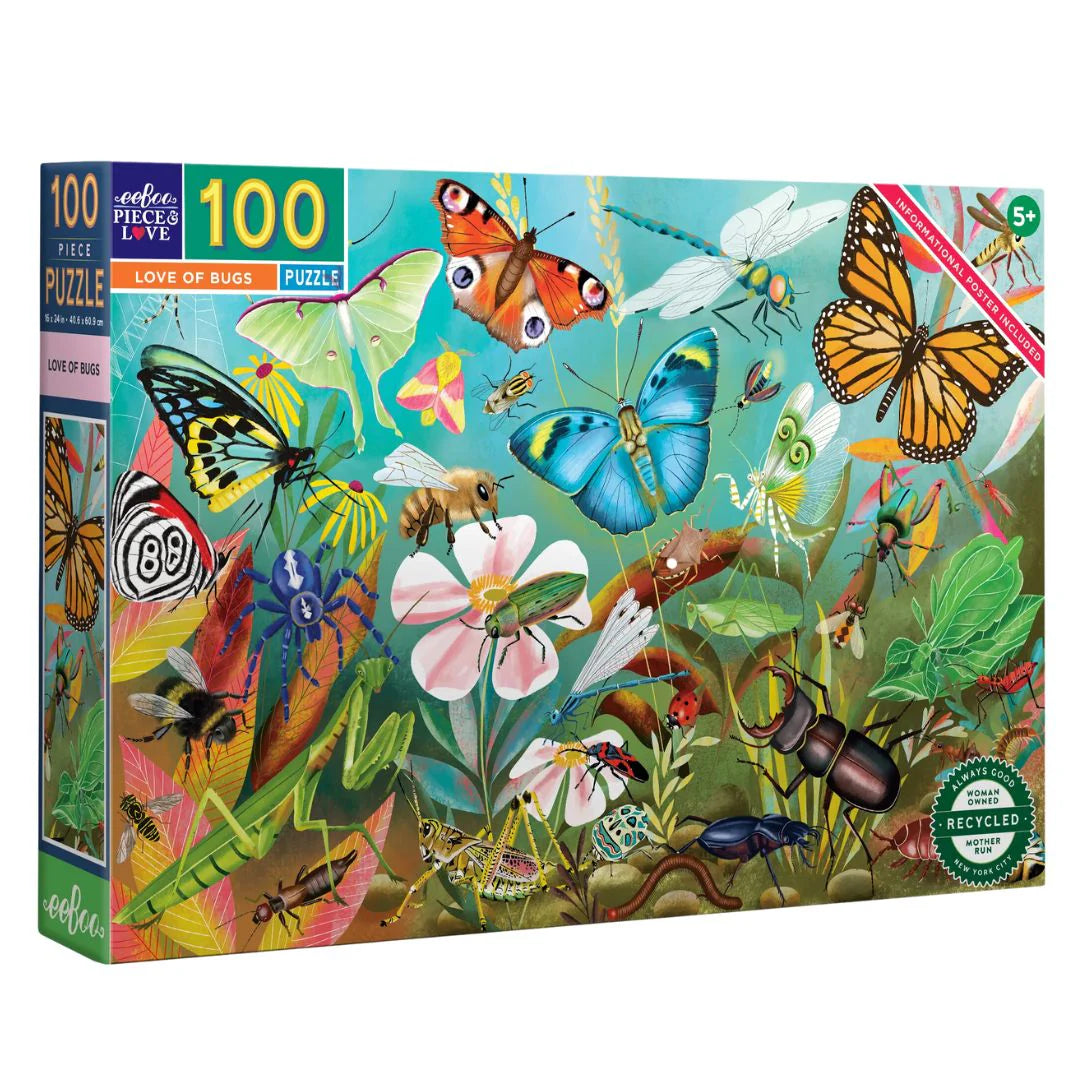 Love of Bugs 100 Piece Jigsaw Puzzle