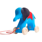 Otto the Elephant - Wooden Pull-Toy