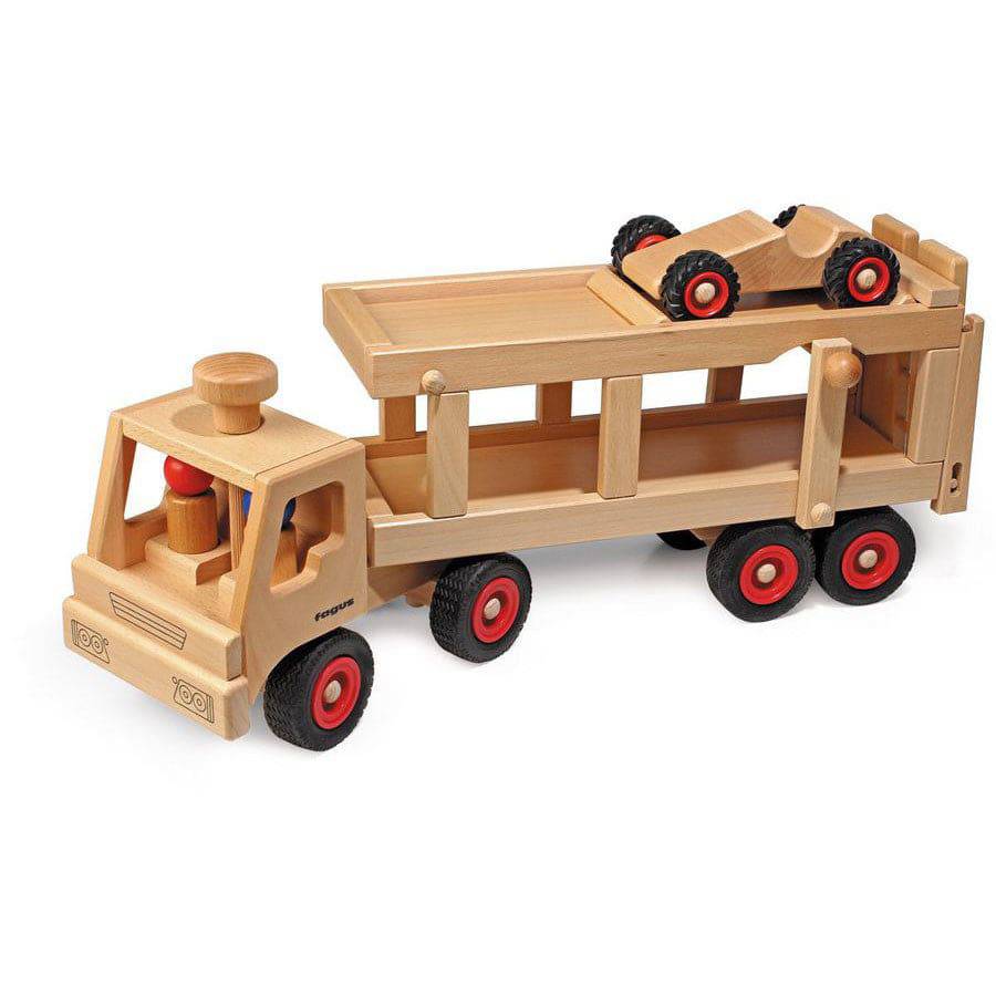 Car Transporter Wooden Toy Truck