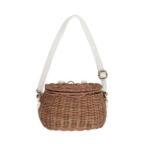 Minichari Cross-Body Rattan Basket Bag