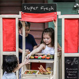 Wooden Puppet Theater & Play Market Stand