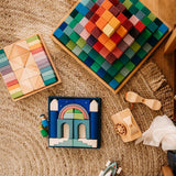 Large Stepped Pyramid Wooden Math Blocks