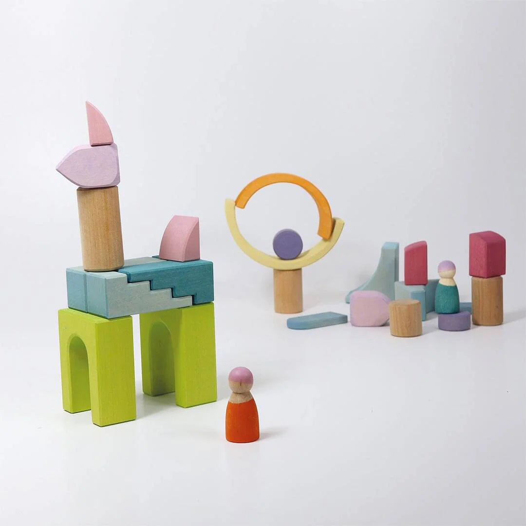 Wooden Building World Cloud Play Set