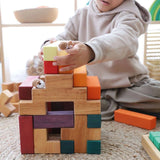 Wooden Stairway Building Blocks Set