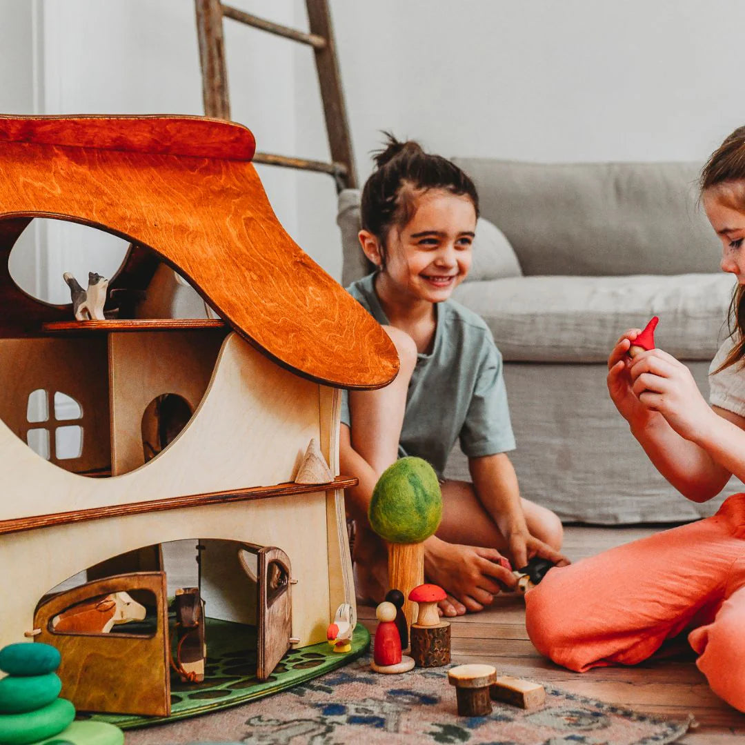 Waldorf Wooden Dollhouse by Twig Studio