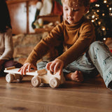 Wooden Toy Car Carrier Truck