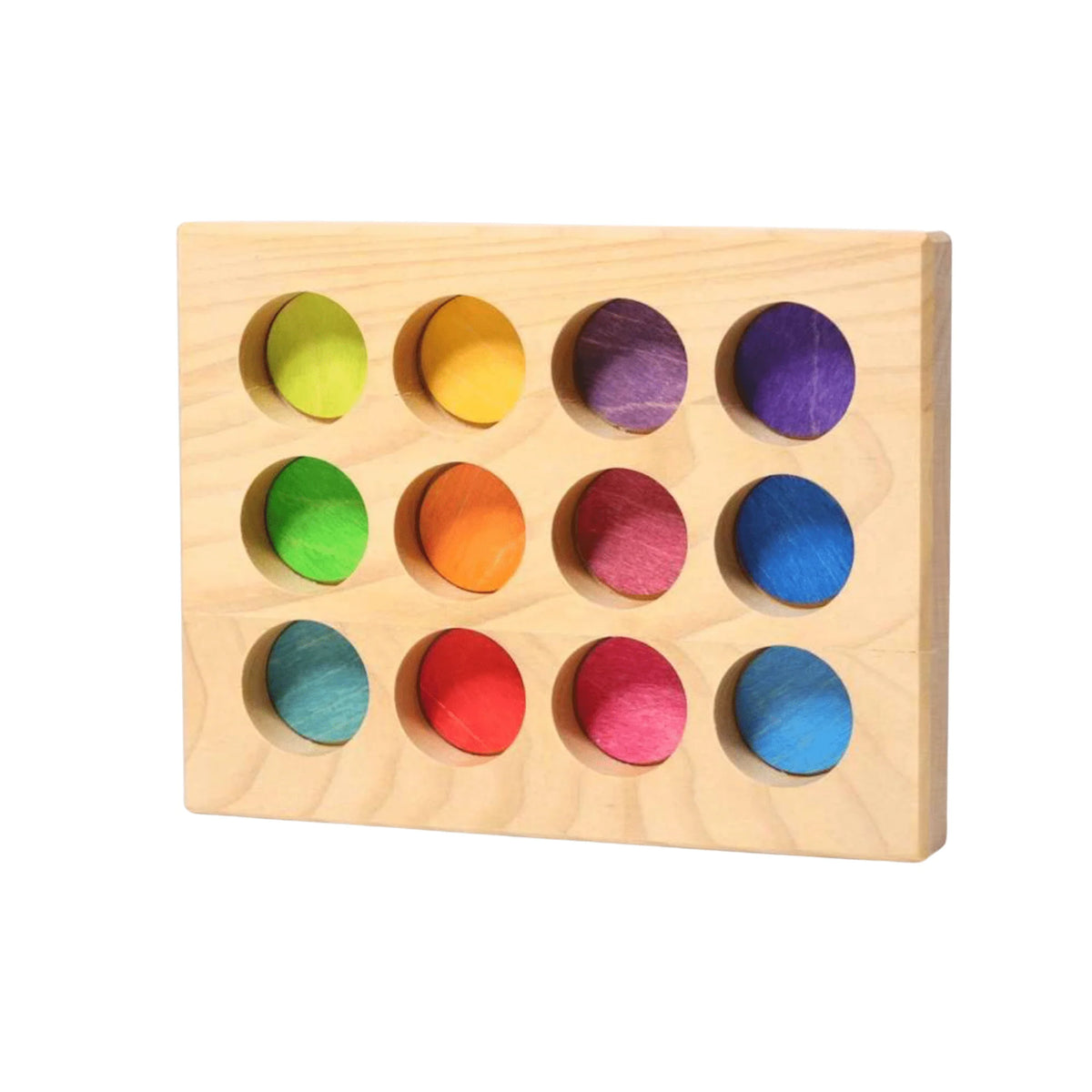 Wooden Rainbow Sorting Board