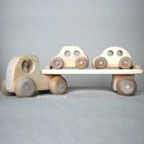 Wooden Toy Car Carrier Truck