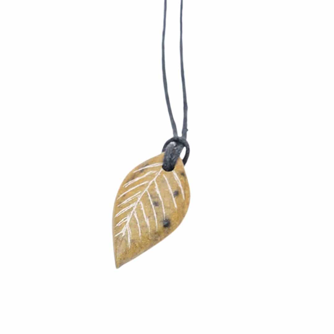 Soapstone Leaf Pendant Kit