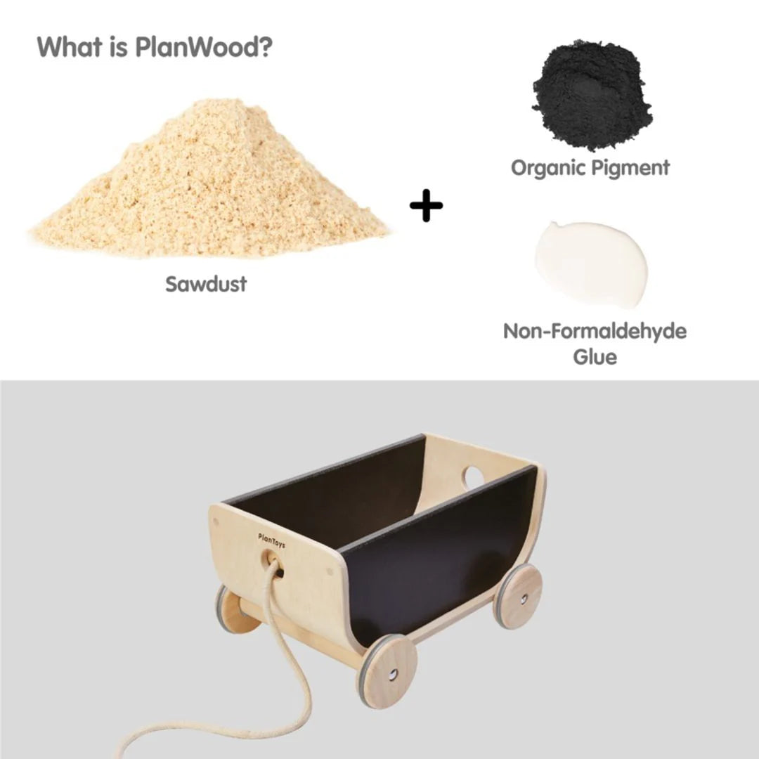 Wooden Chalkboard Wagon