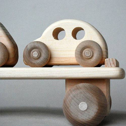 Wooden Toy Car Carrier Truck