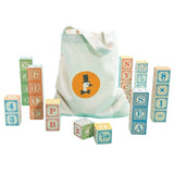 Classic Alphabet Blocks With Canvas Bag