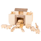 Wooden Noah's Ark Play Set