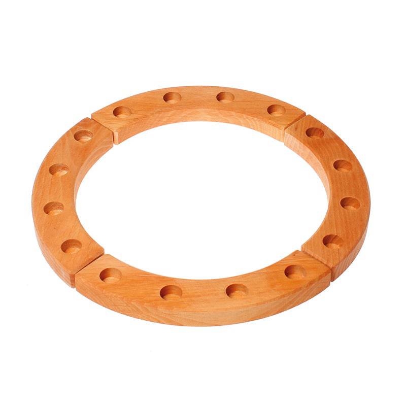 Waldorf Wooden Birthday Ring - 16 Holes