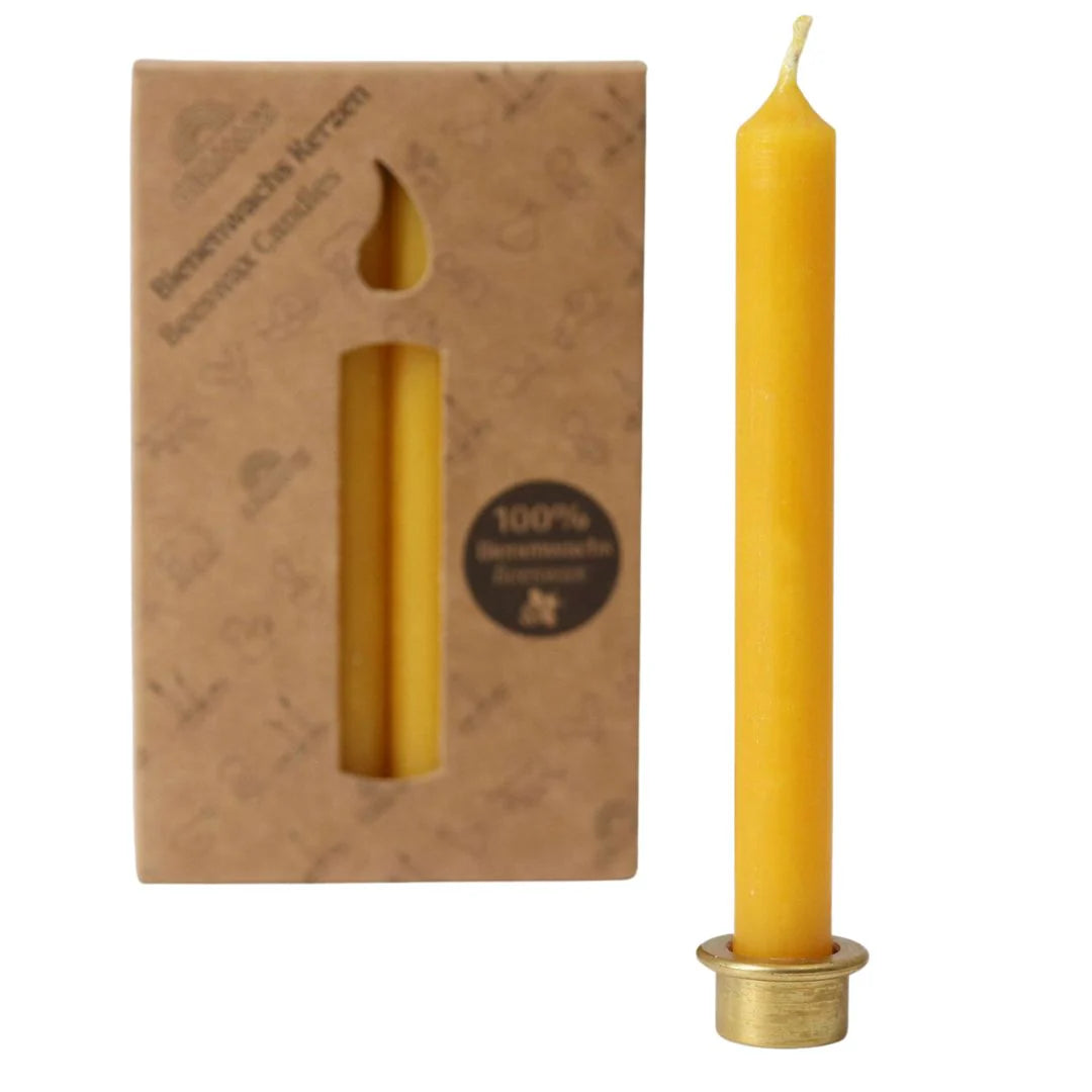 100% Beeswax Amber Candles