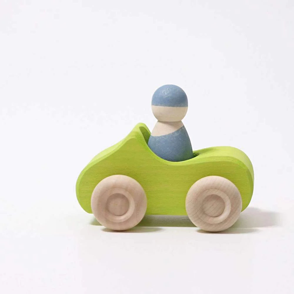 Small Green Convertible - Wooden Toy Car