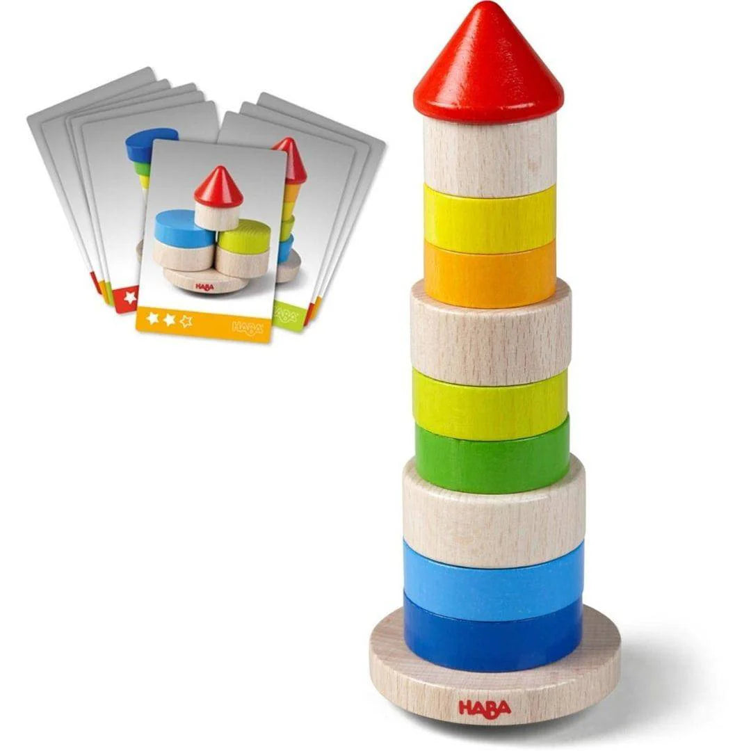 Wooden Wobbly Tower Stacking Blocks Game