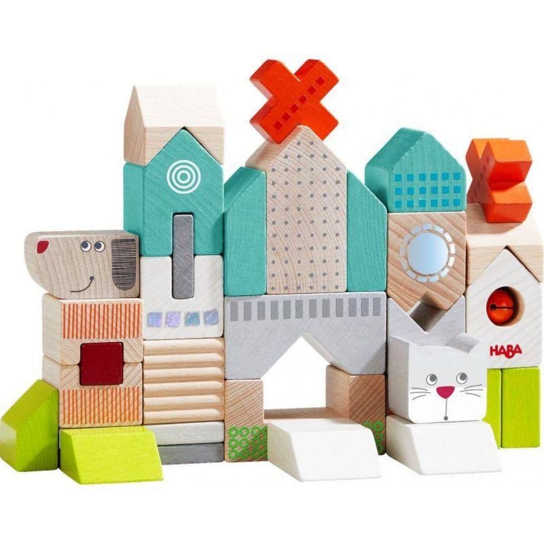 Dog & Cat Wooden Building Blocks