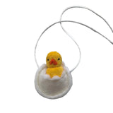 Duckling in an Egg Necklace