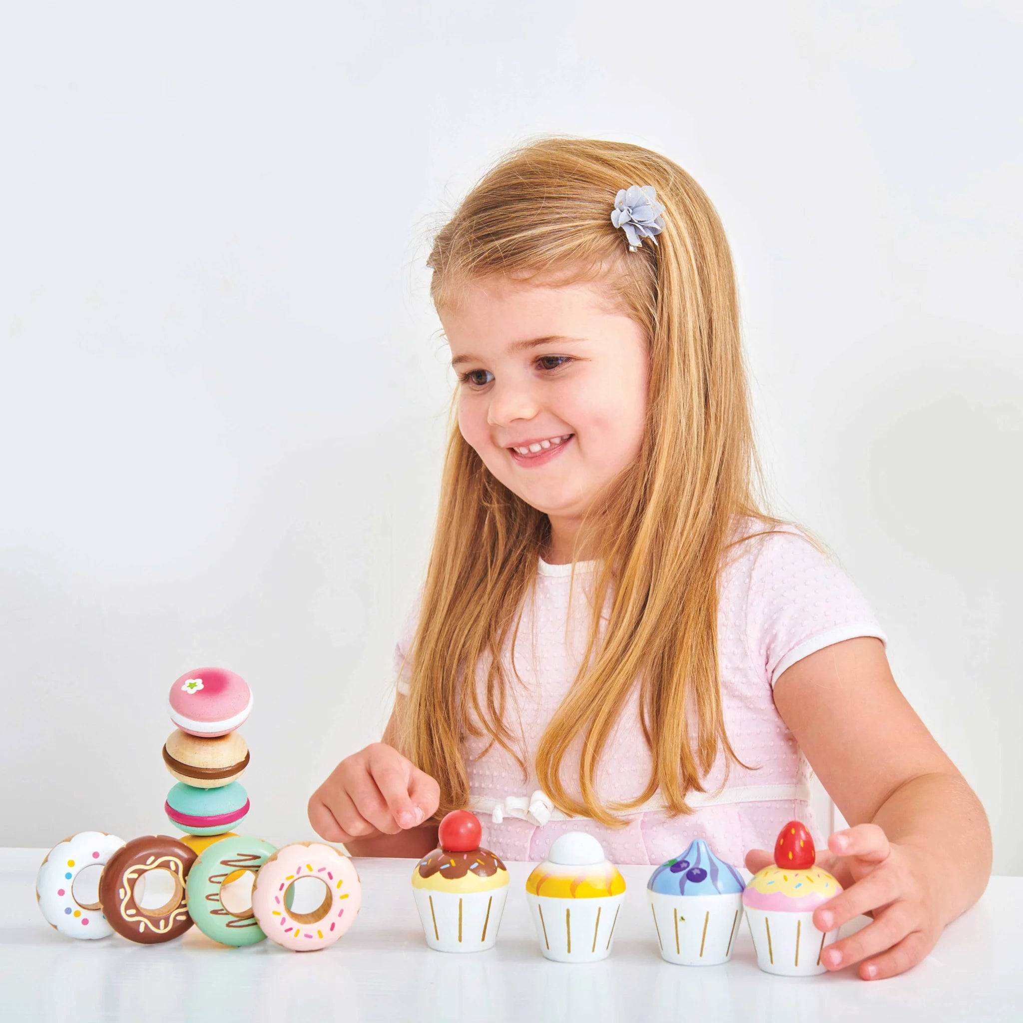 Wooden Cupcake Play Food Set