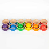 Wooden Bowls & Balls Matching Game