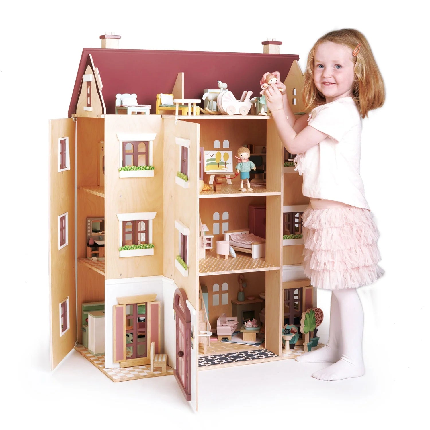 Fantail Hall Wooden Dollhouse