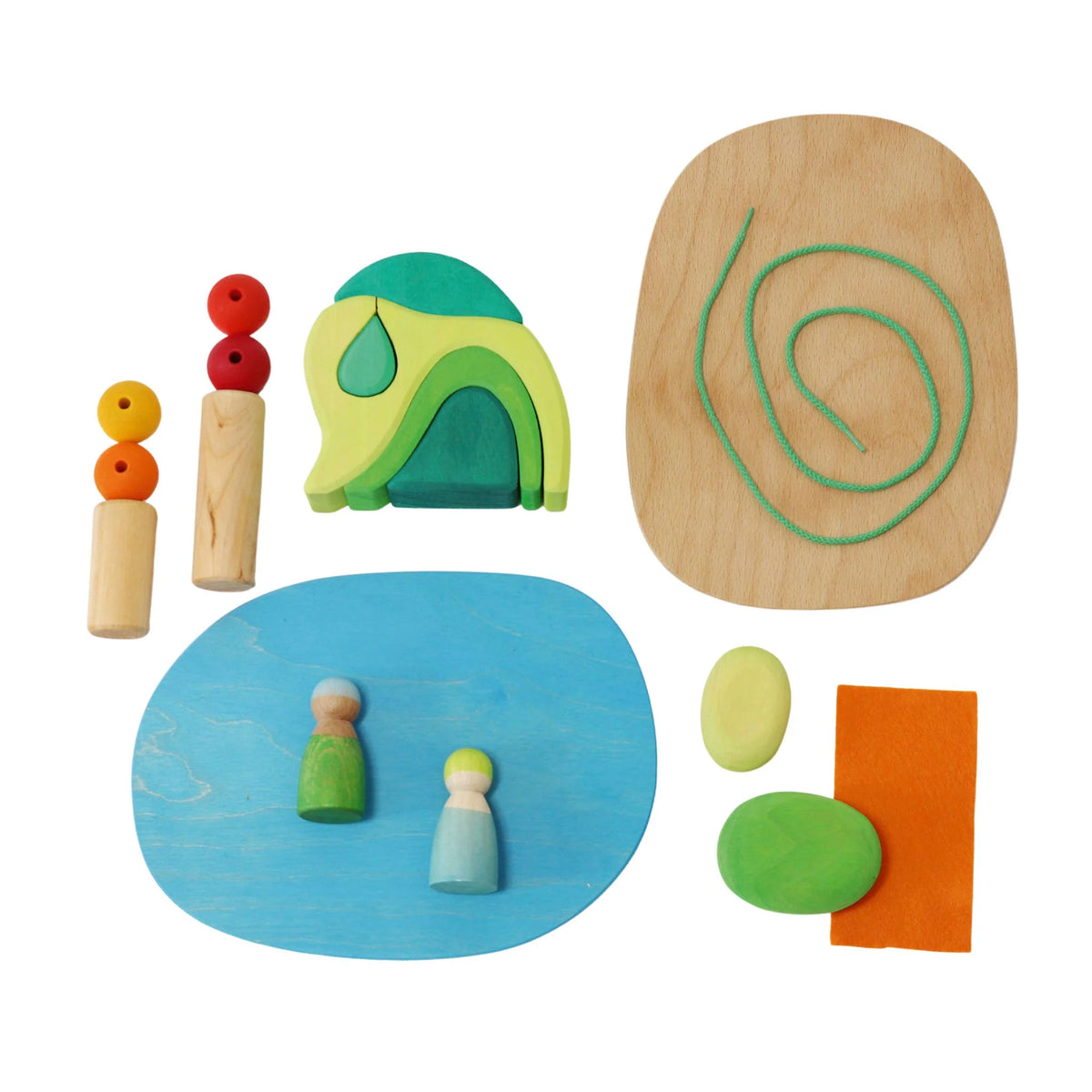 In the Woods - Wooden Small World Play Set