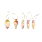 Twinkle Mist Wooden Ornament Set