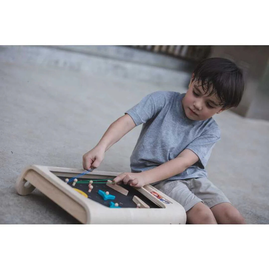 Wooden Pinball Game Set