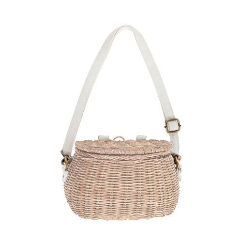 Minichari Cross-Body Rattan Basket Bag