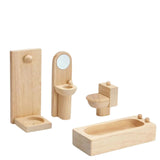 Wooden Dollhouse Furniture - Classic Bathroom