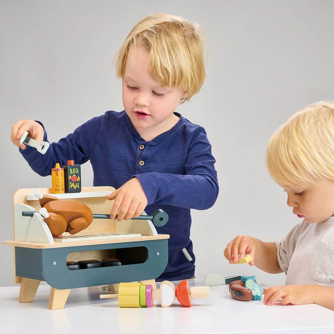 Wooden Barbeque Play Set