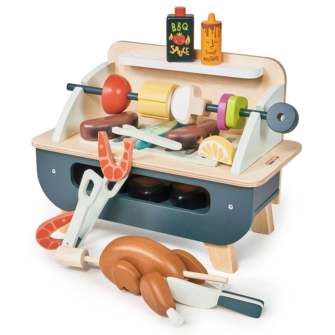 Wooden Barbeque Play Set