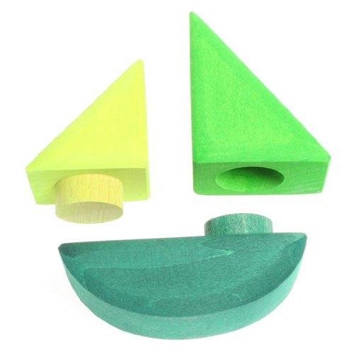 Rolling Boats Wooden Blocks