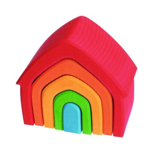 Wooden Rainbow Nesting House