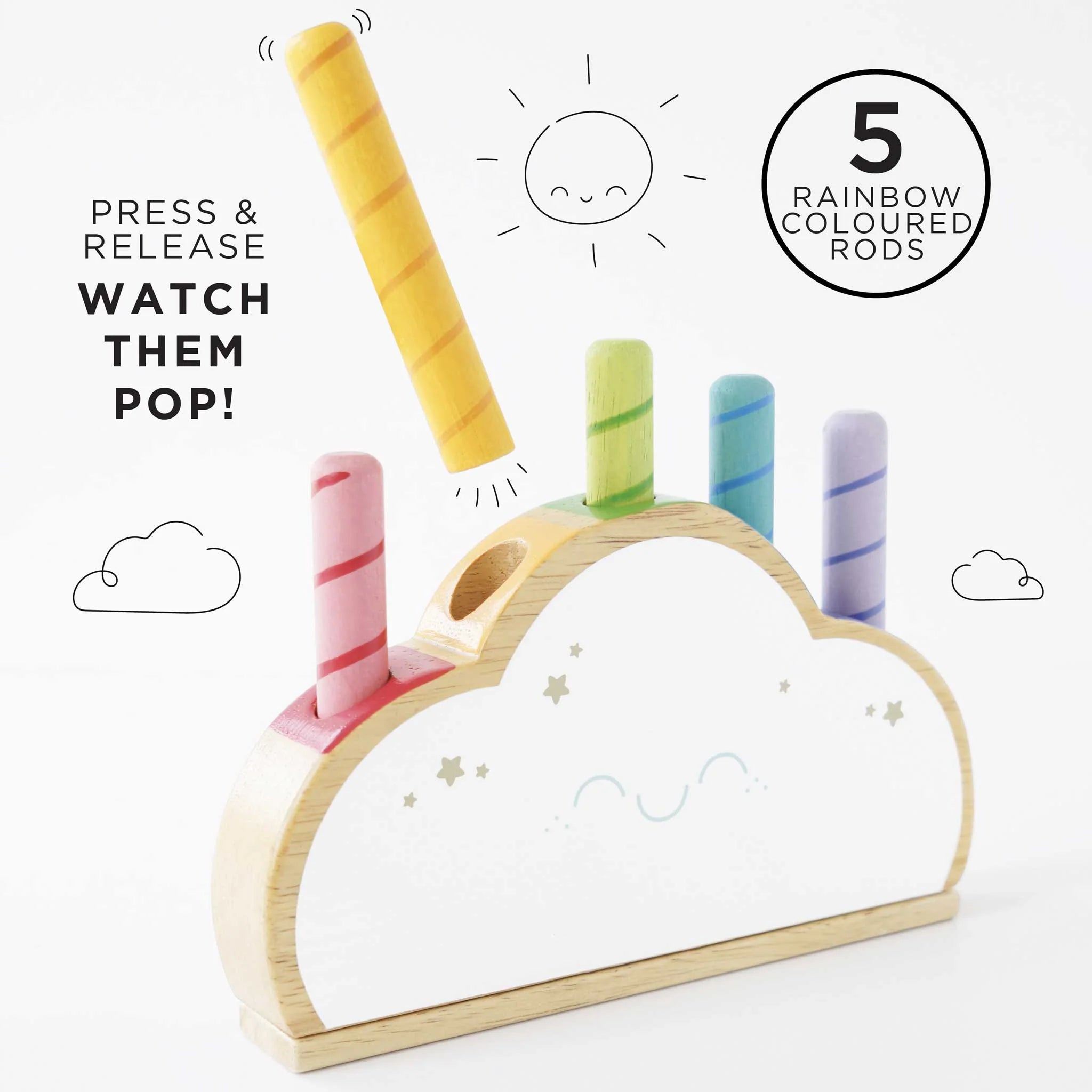 Rainbow Cloud Pop-up Toy