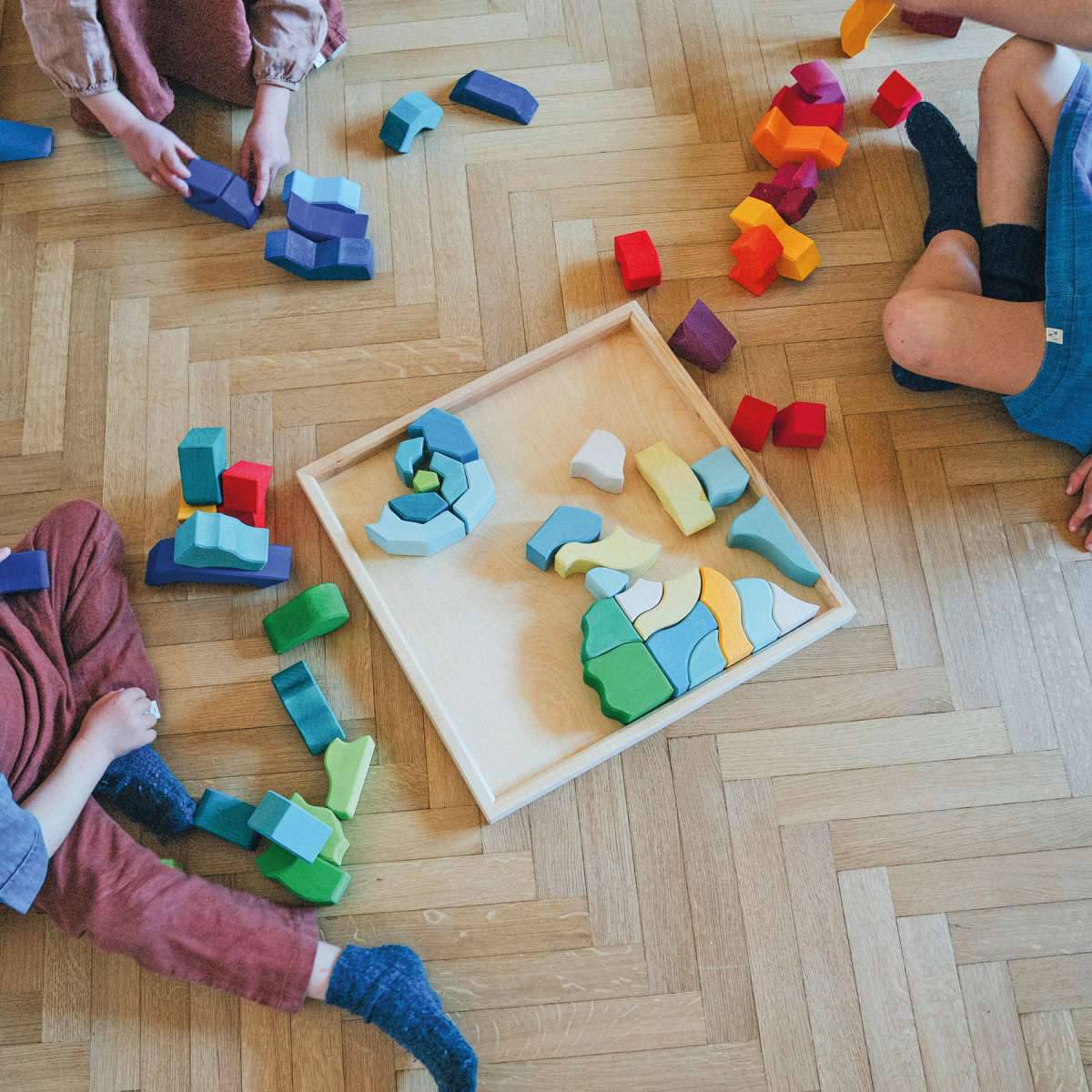 Four Temperaments Wooden Building Set