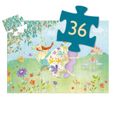 Silhouette Princess of Spring Jigsaw Puzzle