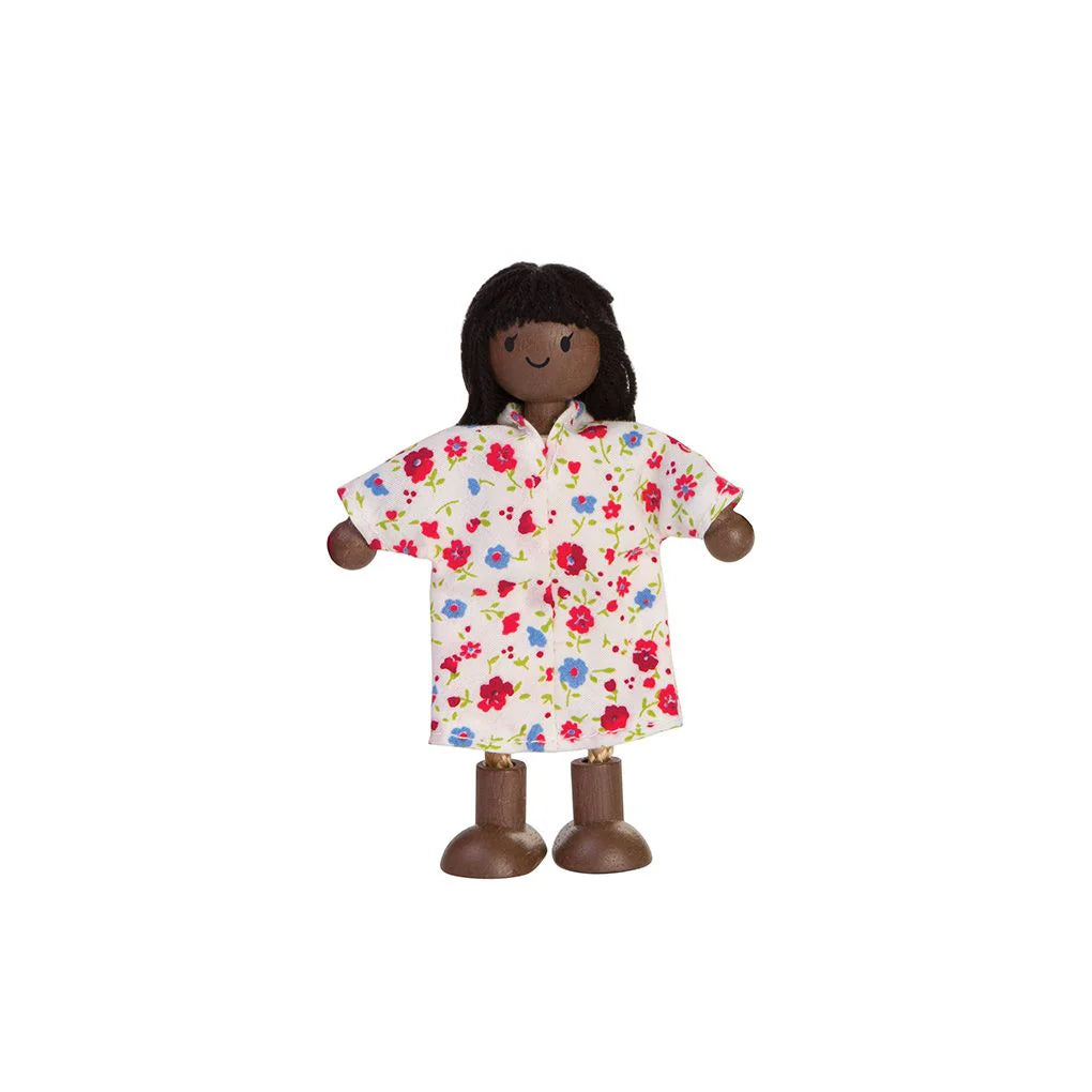 Mom Dollhouse Figure - Dark Skin Tone