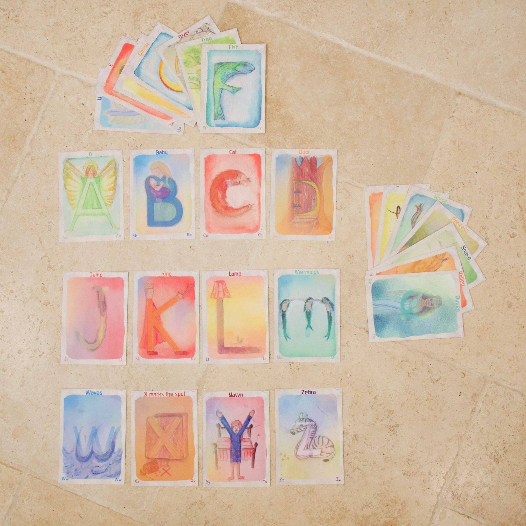 Waldorf Alphabet Cards Set