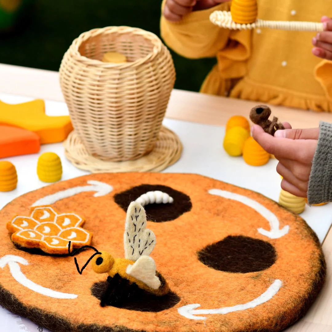 Felt Lifecycle of a Honey Bee