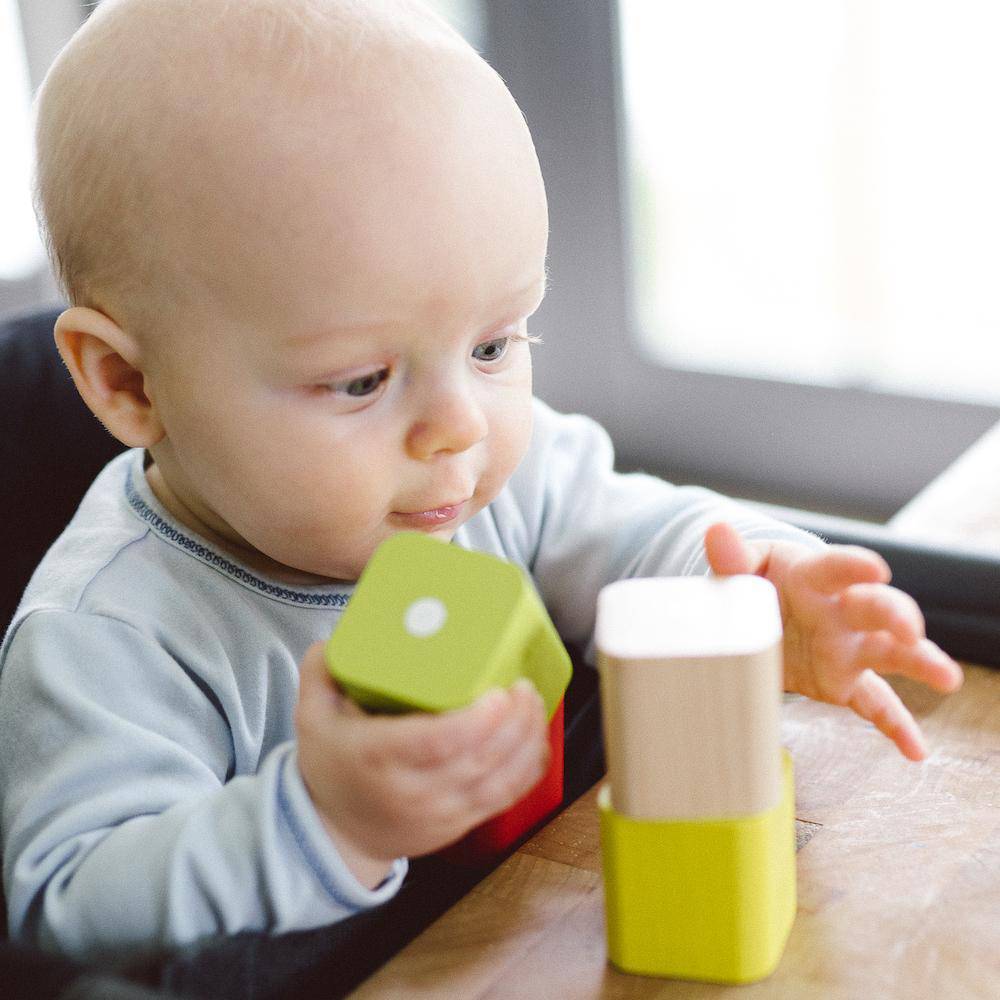 Baby's First Magnetic Wooden Blocks, 15-Piece Set