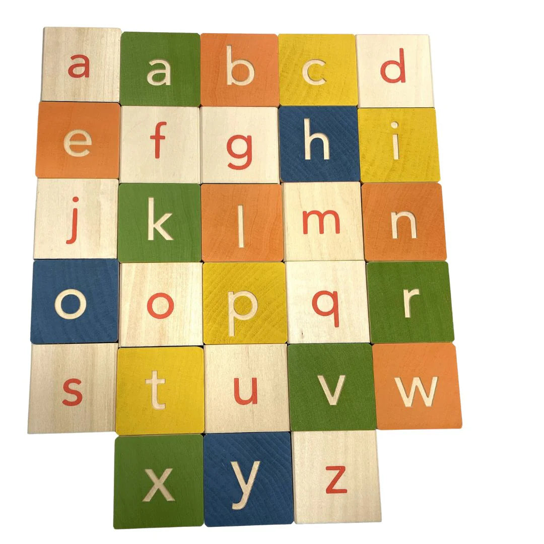 Wooden Sign Language Blocks